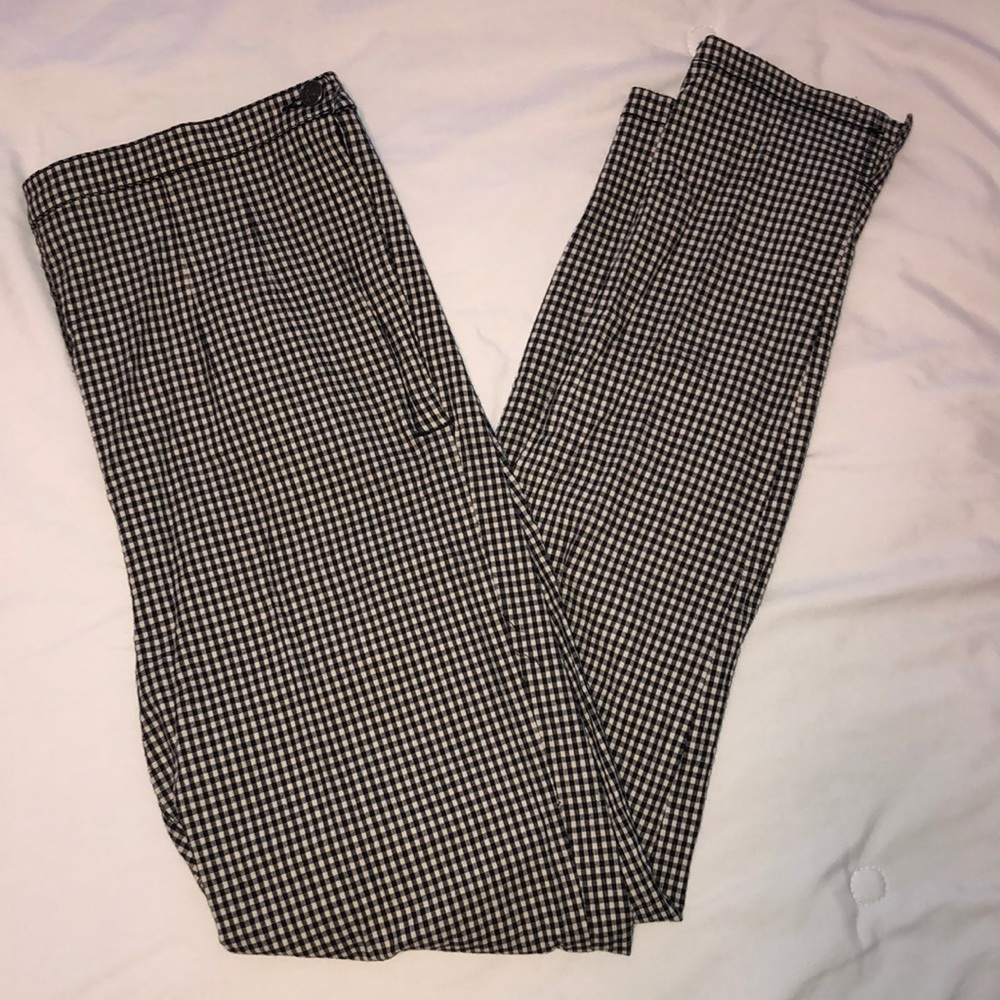 NWOT BDG High Waisted Skinny Gingham Pants